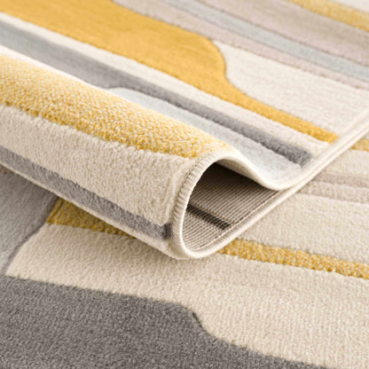 Southfields Mustard Area Rug - Stylish Soft Modern Home Decor