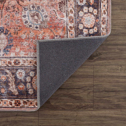 Red Washable Area Rug - Stylish Home Decor Rug