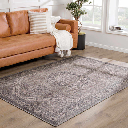 Dusty Blue Washable Rug - Soft Durable Greenpoint Collection