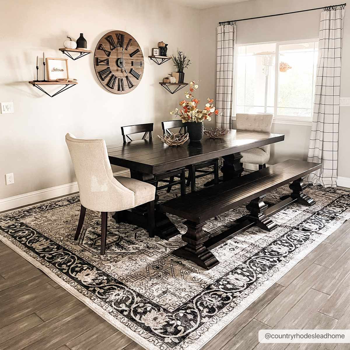 Washable Area Rug - Stylish Durable Easy Clean Rug for Any Room