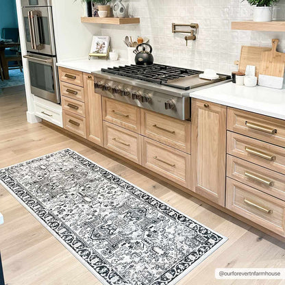 Washable Area Rug - Stylish Durable Easy Clean Rug for Any Room