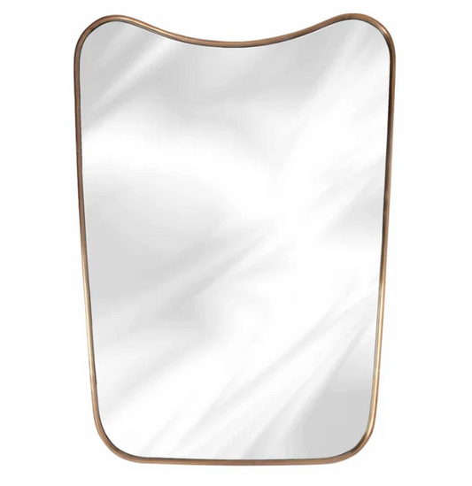Curved Brass Mirror - Custom Mirror