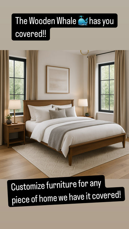 Milly Style Custom Solid Wood Bed Frame Made To Order For Lasting Comfort