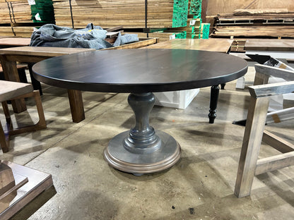 Tulip Round Table Custom Built With Maple Top And Oak Included Matte Or Satin Finish Options