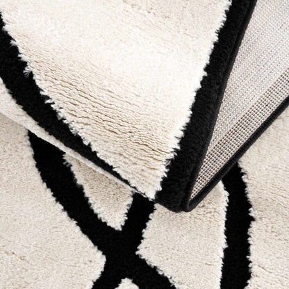 Geometric Area Rug - Azana Black White Modern Home Décor