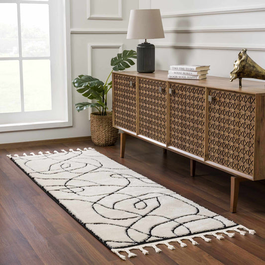Geometric Area Rug - Azana Black White Modern Home Décor