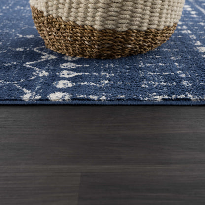 Tigrican Navy Area Rug - Elegant Modern Home Décor Rug