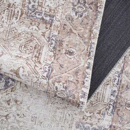Beige Washable Area Rug - Limited Edition Stylish Home Décor