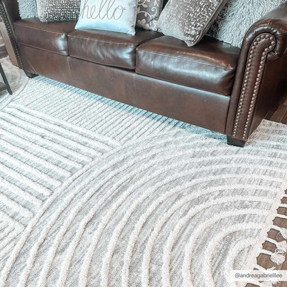 3D Rainbow Tassel Area Rug - Vibrant Home Decor