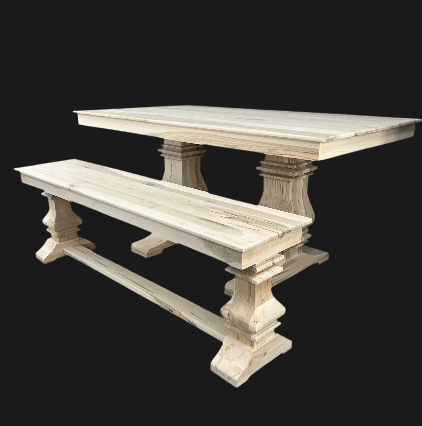 Modern Herringbone Gathering Height Table In Solid Wood Finish Options