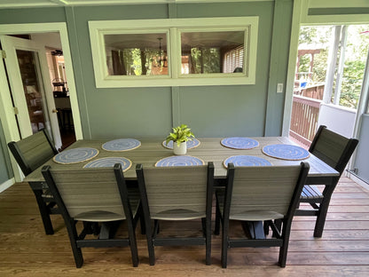 Outdoor Canyon Dining Chair HDPE All Weather Durable Outdoor Patio Seating For Year Round Comfort