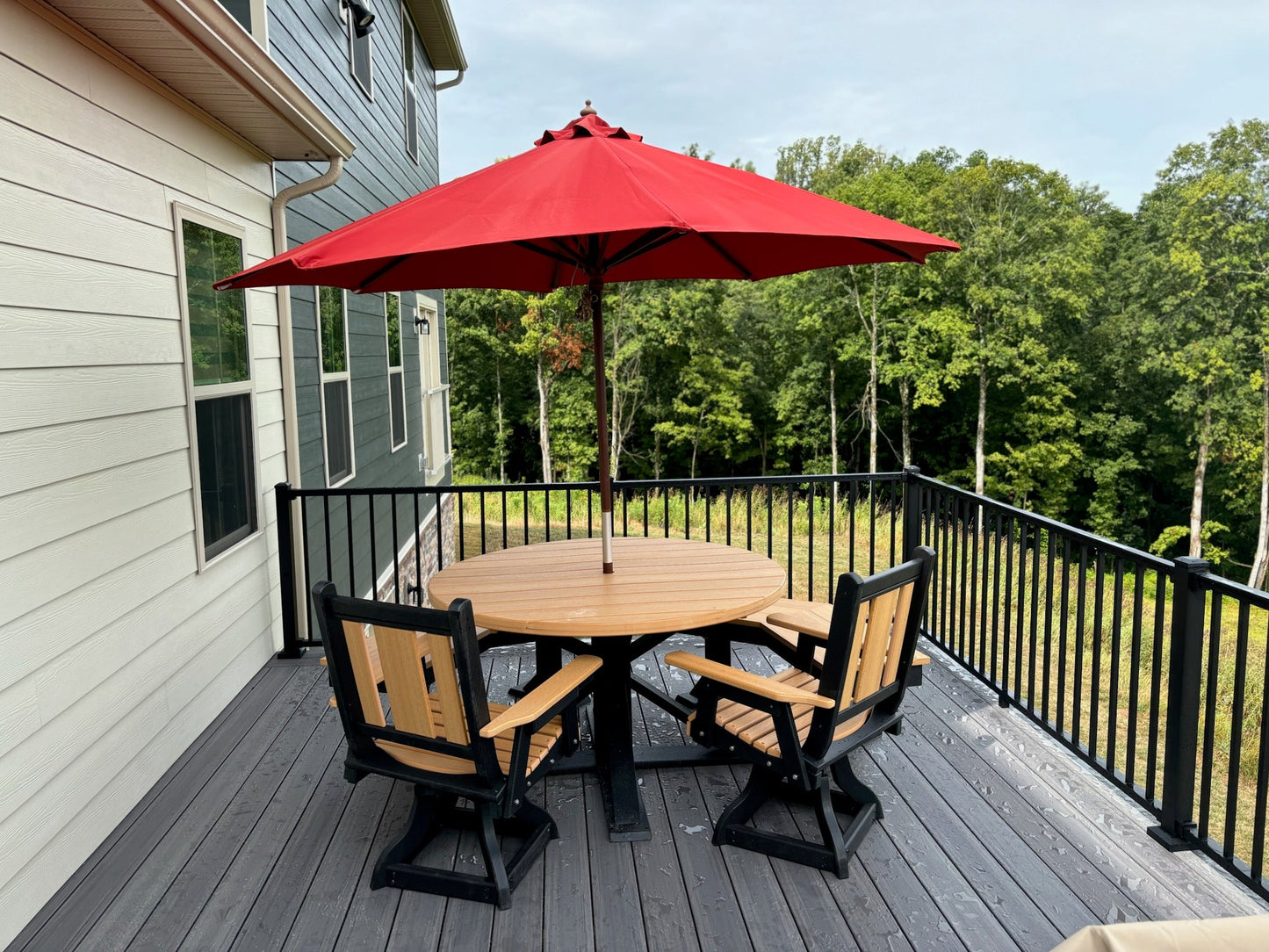 Sanremo Outdoor Swivel Dining Chair HDPE All Weather Durable Outdoor Seating