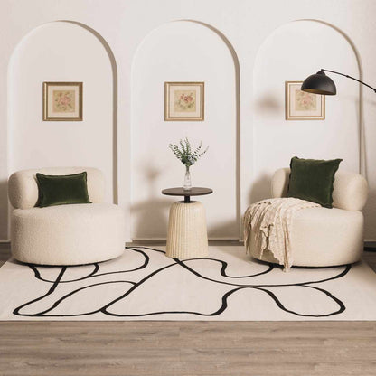 Boho Area Rug - Eilir Modern Low Profile Design for Stylish Interiors