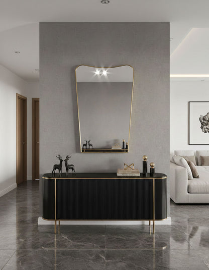 Earthy modern bathroom interior