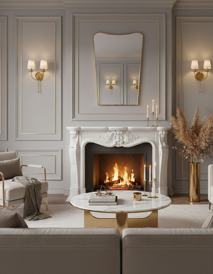 Soft neutral washroom design