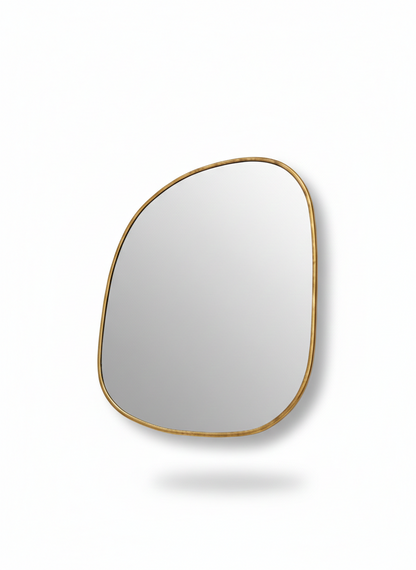 Decorative gold outline mirror