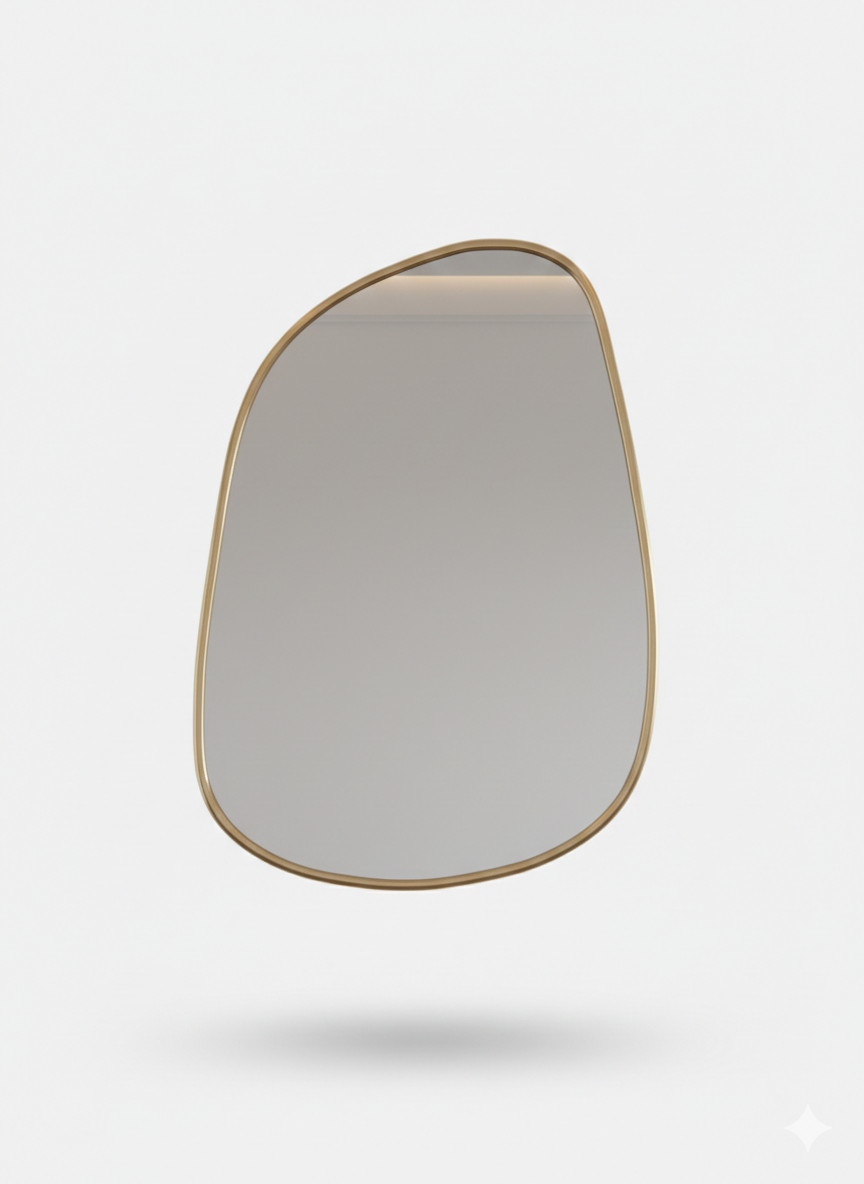Modern organic vanity mirror