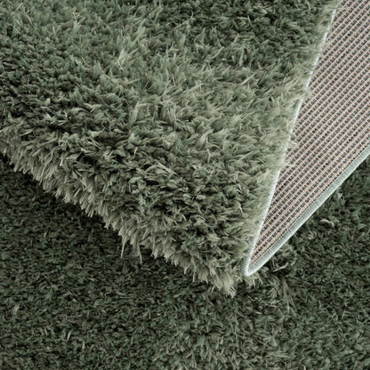 Green Shag Rug - Washable Soft Cozy Home Decor