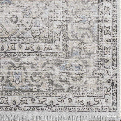 Washable Cream Area Rug - Soft Stylish Home Decor