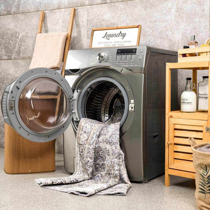 Olive Area Rug - Washable Soft Stylish Home Decor