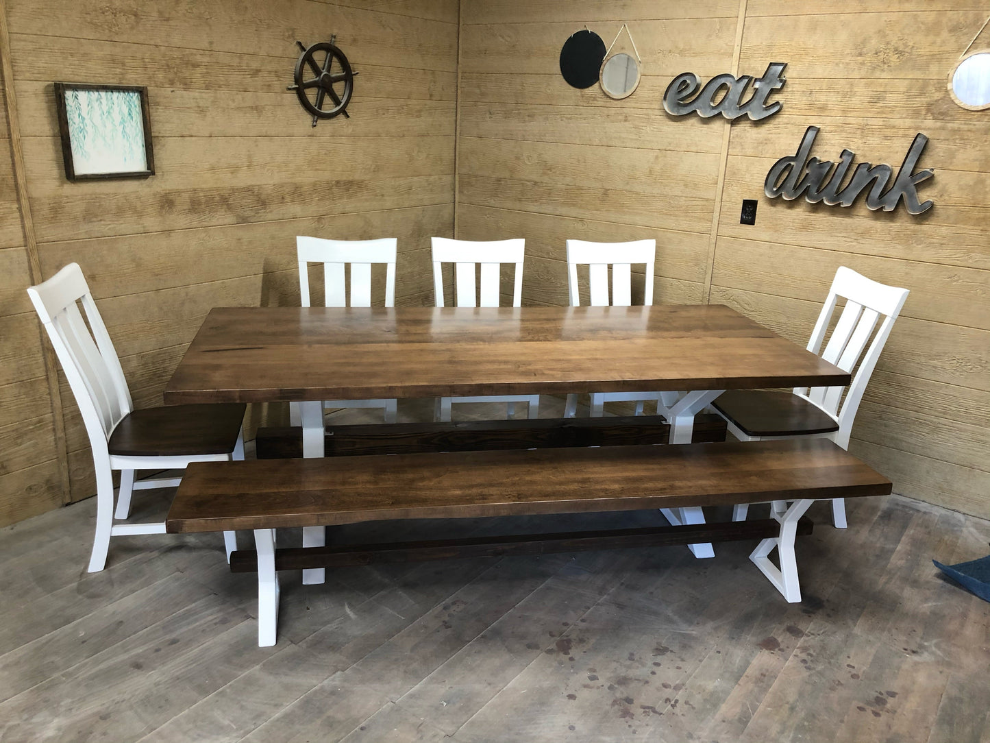 Metal X Beam Bench For Pairing With Metal X Beam Table 18 Inch Height