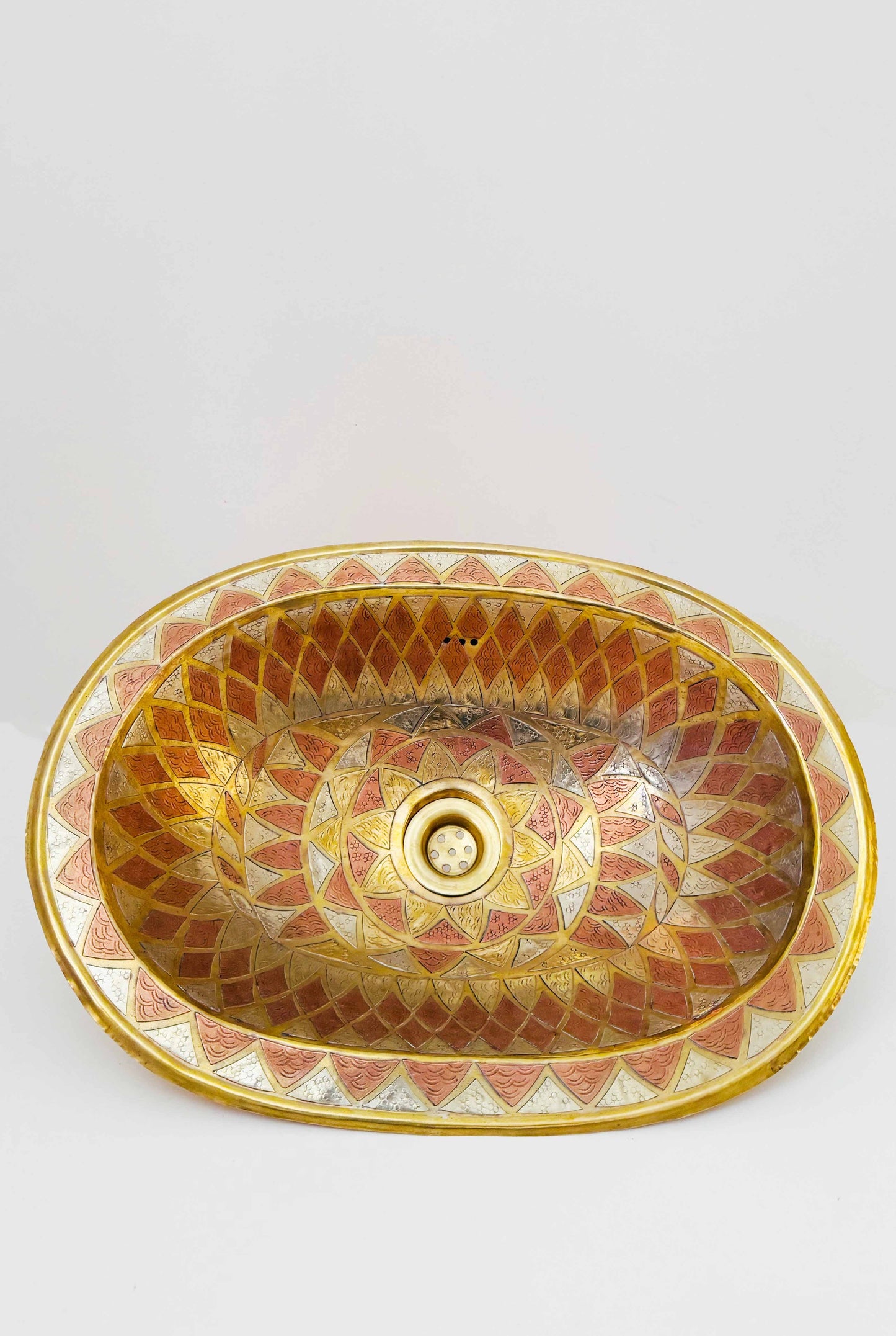 Unlacquered Brass Oval Sink