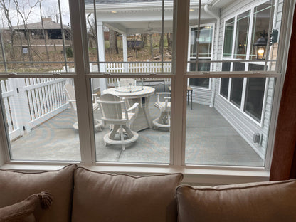 Shelly Round Fire Table 44 Inch Outdoor Counter Height HDPE Lumber