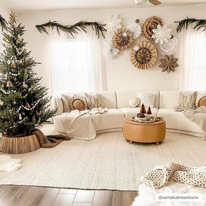 Iantha Jute Area Rug - Eco-Friendly Natural Fiber Floor Decor