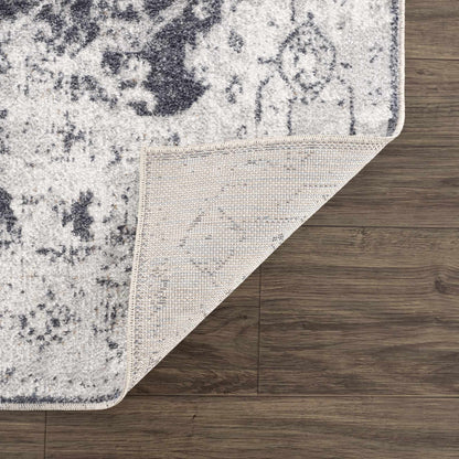 Ivory Washable Flat Pile Rug - Hera Collection for Modern Decor
