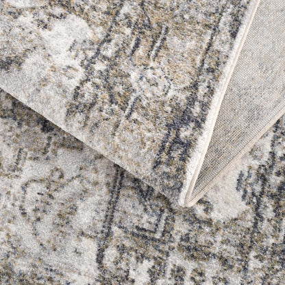 Hera Olive Washable Flat Pile Rug - Stylish  Easy to Clean