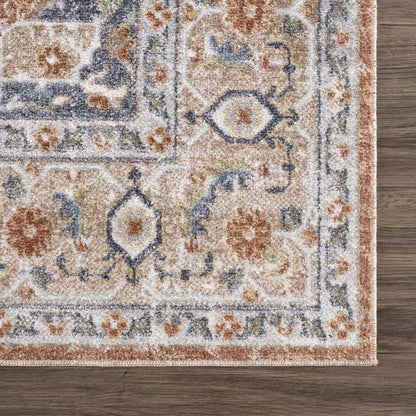 Washable Flat Pile Rug - Soft Durable Gael Rust Home Decor