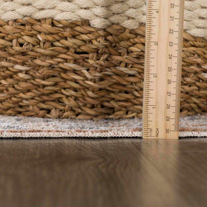 Washable Flat Pile Rug - Soft Durable Gael Rust Home Decor