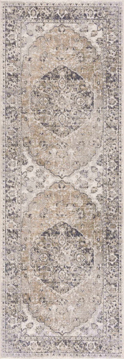 Beige Washable Flat Pile Rug - Stylish Home Décor