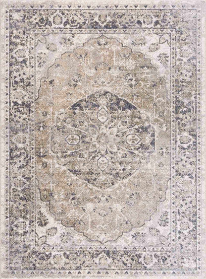 Beige Washable Flat Pile Rug - Stylish Home Décor