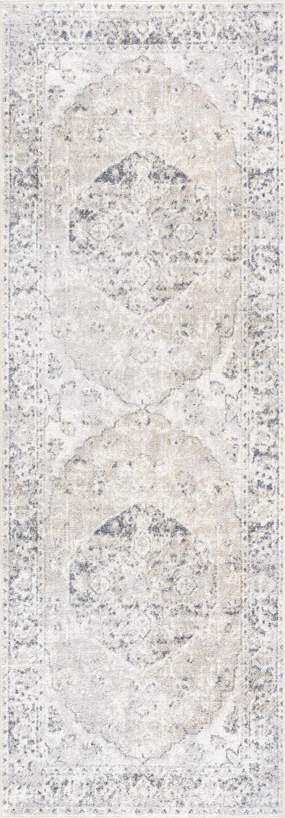 Washable Modern Area Rug - Soft Durable Flat Pile Design