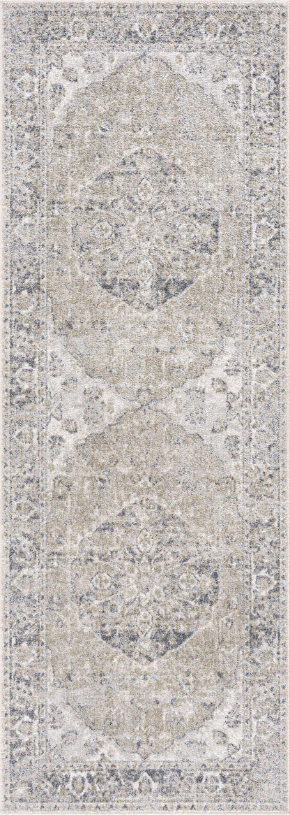 Washable Blue Flat Pile Rug - Stylish Durable Home Decor