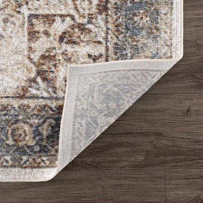 Heritage Washable Area Rug - Classic Flat Pile Design for Easy Care