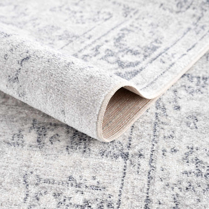 Washable Flat Pile Rug - Stylish Durable Home Decor in Akram Antrasit