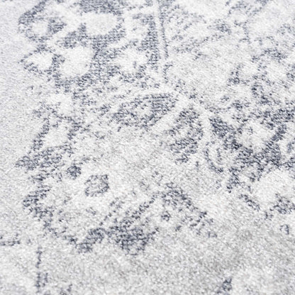Washable Flat Pile Rug - Stylish Durable Home Decor in Akram Antrasit