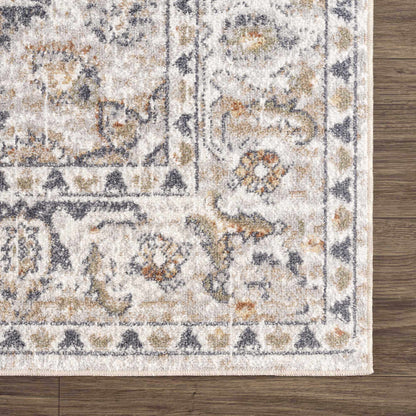 Washable Cream Flat Pile Rug - Soft Stylish Area Rug for Home Decor