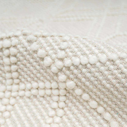Beige Wool Rug - Ramsbury Trellis Design for Cozy Interiors