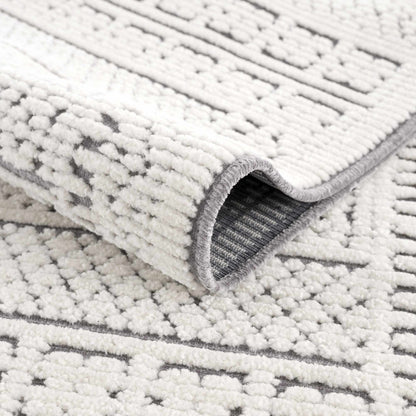 Cream Gray Washable Area Rug - Clearance Sale