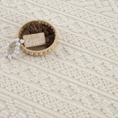 3D White Washable Rug - Stylish Durable Easy to Clean