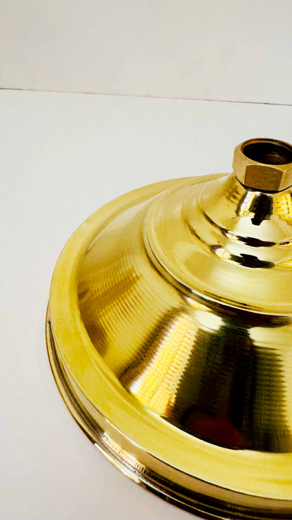 Unlacquered Brass Solid Rain Shower Head