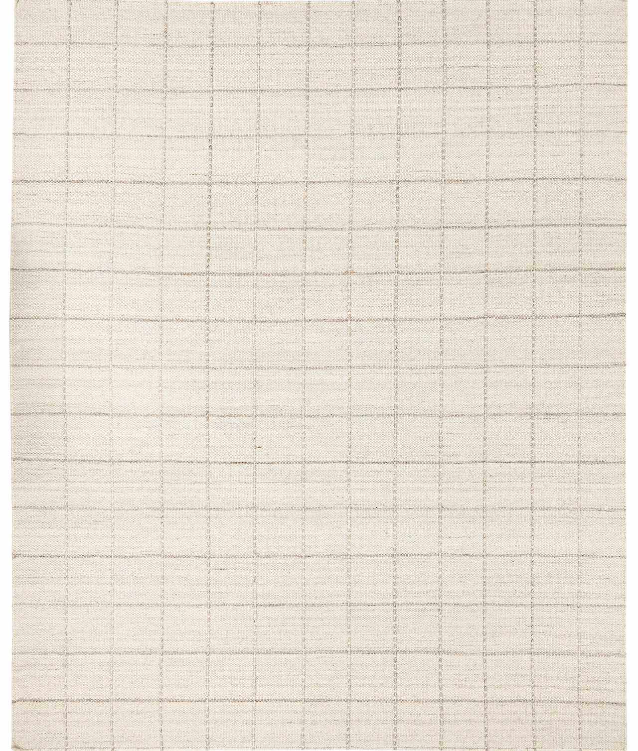 Checkered Wool Rug - Cream Cozy Home Decor