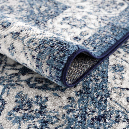 Billy Blue Medallion Area Rug - Stylish Home Decor Accent