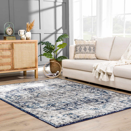 Navy Area Rug - Elegant Modern Design for Contemporary Spaces