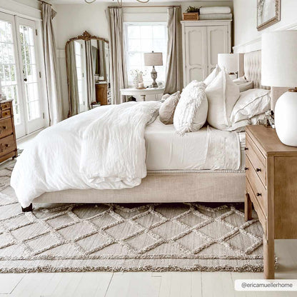 Rustic Malilinao Area Rug - Cozy Farmhouse Living Room or Bedroom Decor