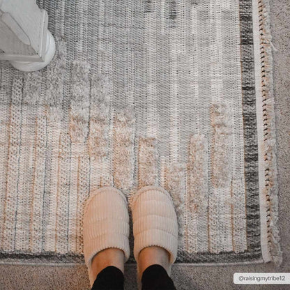 Rustic High-Low Area Rug - Maulawin Collection for Cozy Home Decor