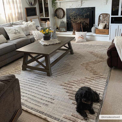 Rustic High-Low Area Rug - Maulawin Collection for Cozy Home Decor